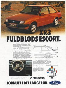 Der blev appelleret til fornuft og følelser i reklamen for den seje XR3